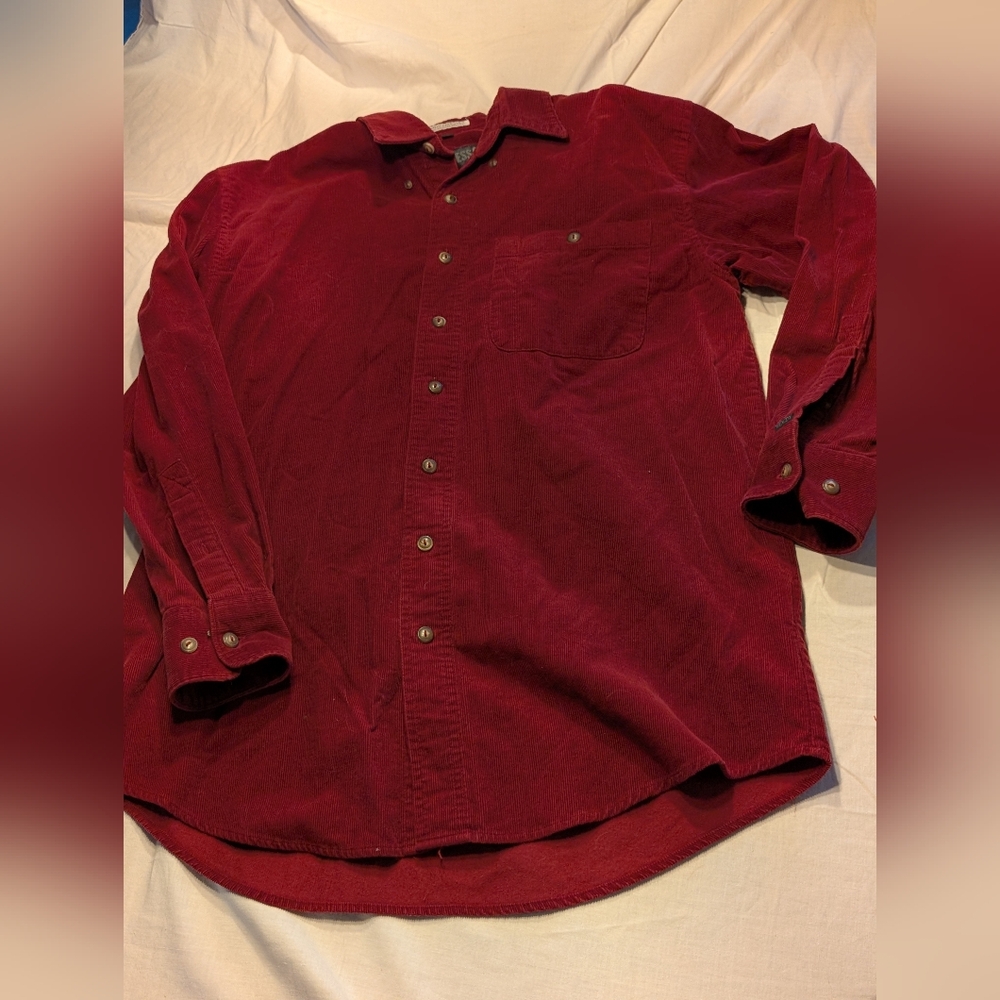 💥SALE💥Vintage Men's Burgundy Corduroy Shirt